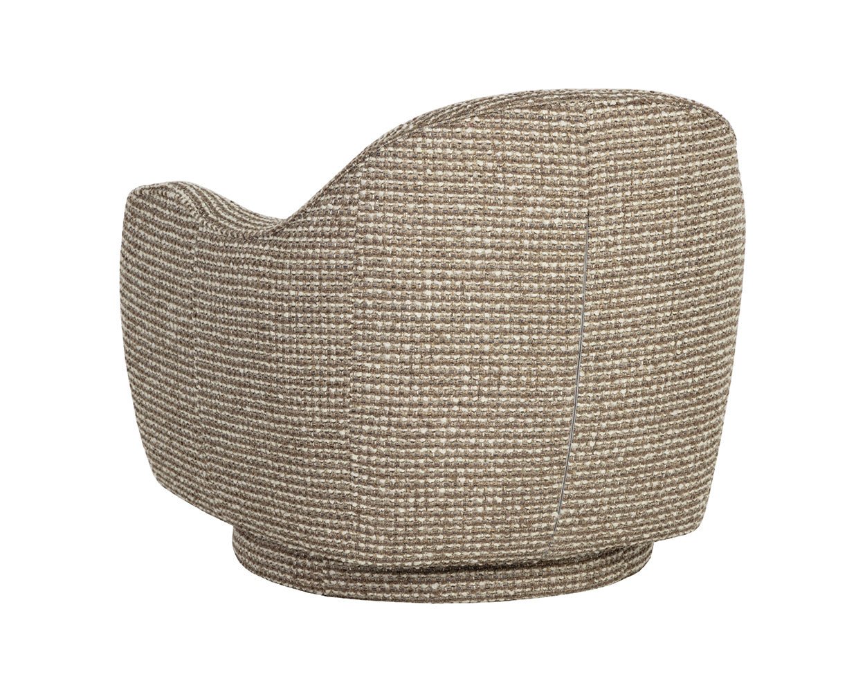 Tesoro Swivel Lounge Chair Torched Meringue - Image 6