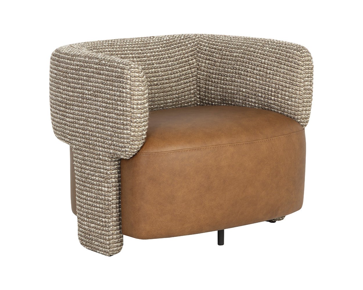 Coppola Lounge Chair Cognac #3 / Torched Meringue - Image 3