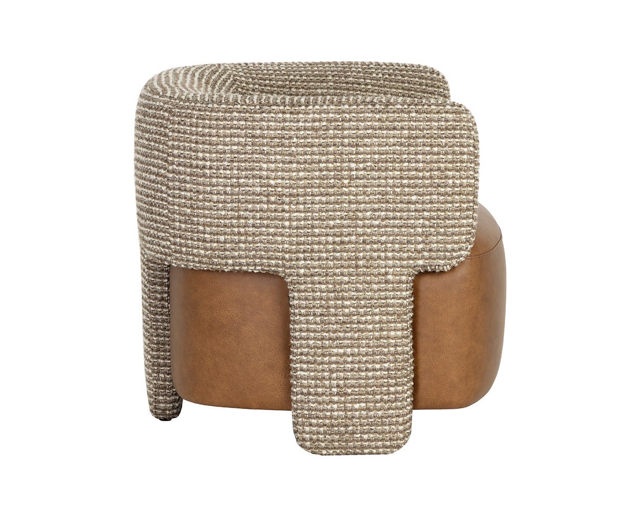 Coppola Lounge Chair Cognac #3 / Torched Meringue - Image 5
