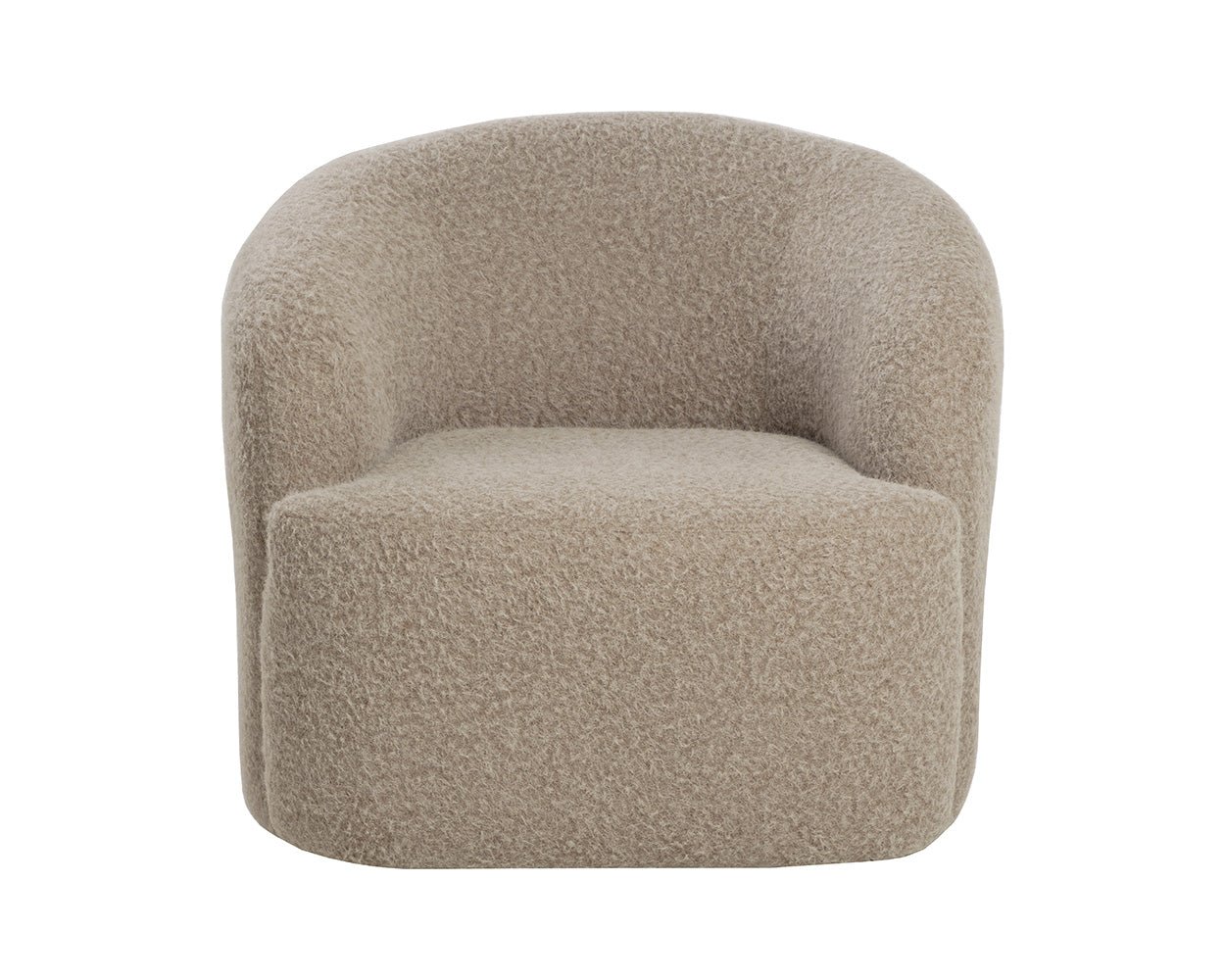 Fuwari Swivel Lounge Chair Macio Shearling - Image 4