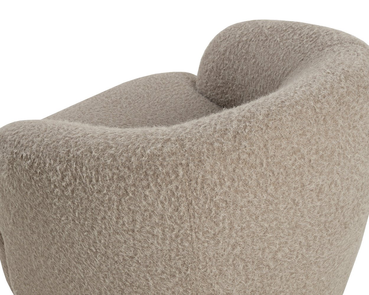 Fuwari Swivel Lounge Chair Macio Shearling - Image 7