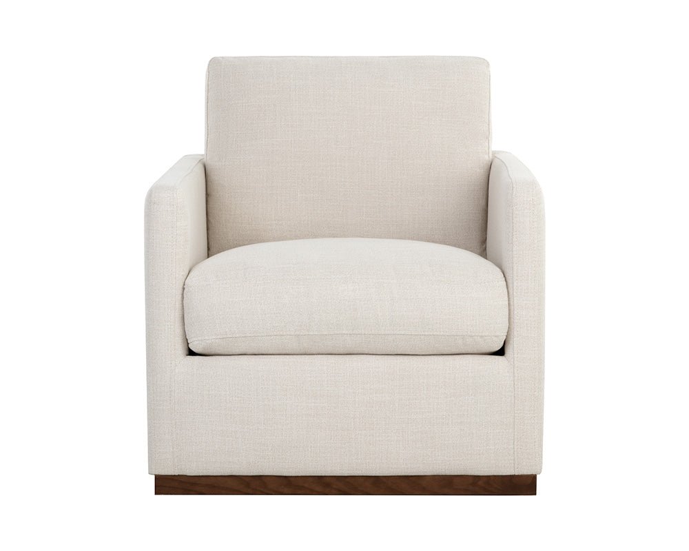 Portman Swivel Lounge Chair Effie Linen - Image 4