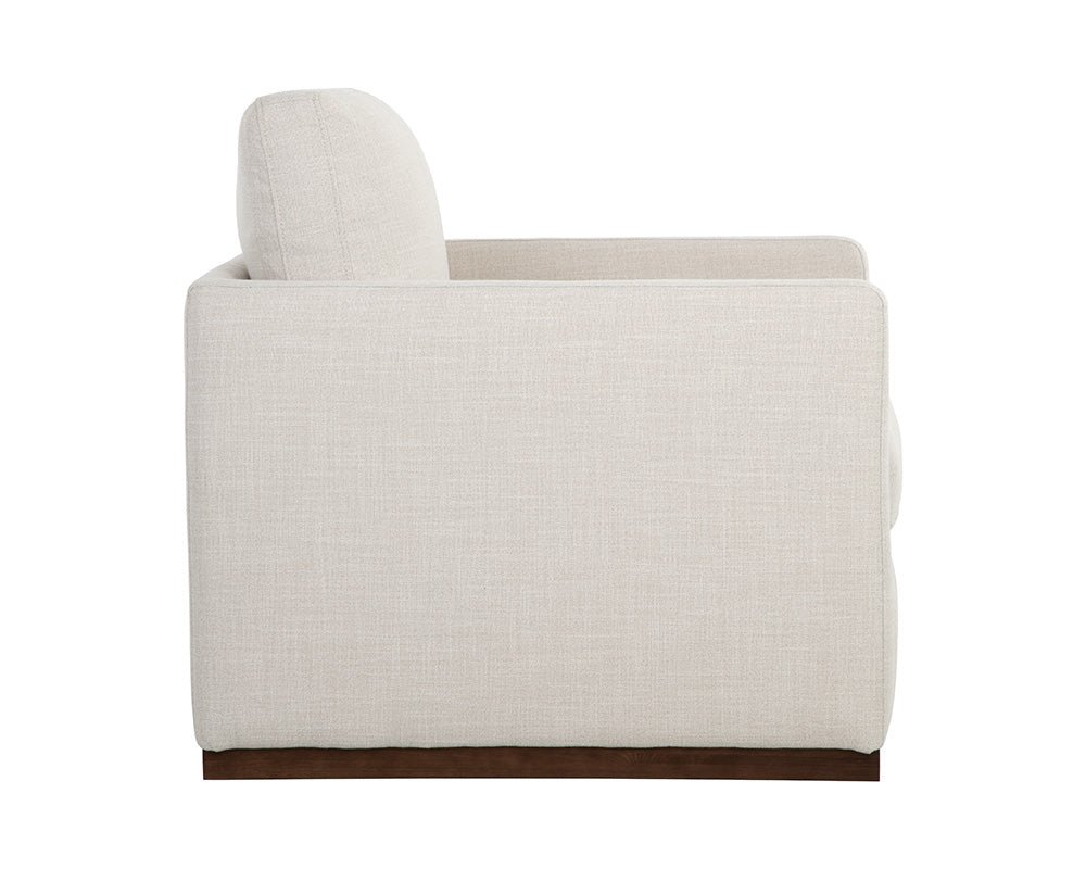 Portman Swivel Lounge Chair Effie Linen - Image 5