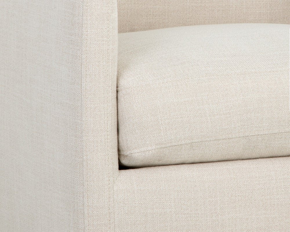 Portman Swivel Lounge Chair Effie Linen - Image 8