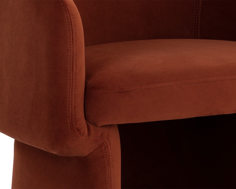 Lauryn Lounge Chair Meg Rust - Image 6