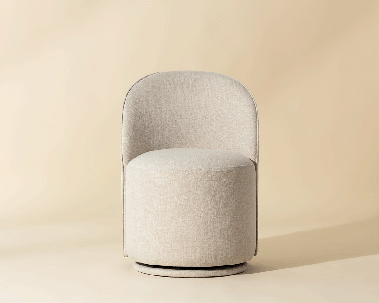 Cavoli Swivel Dining Chair Effie Linen - Image 4