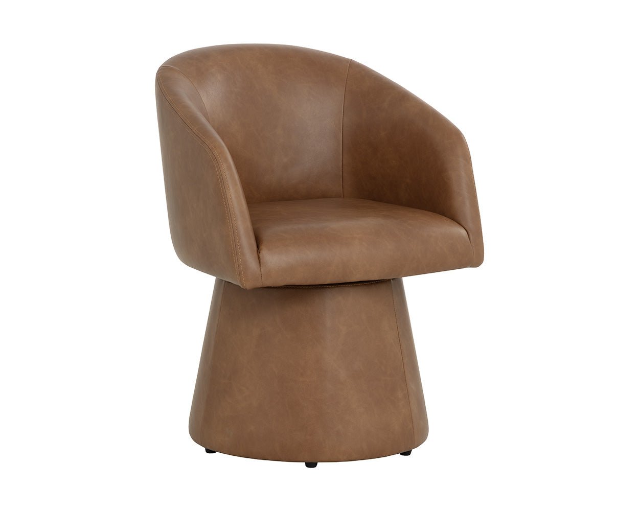 Etta Swivel Dining Armchair Copley Cognac - Image 6