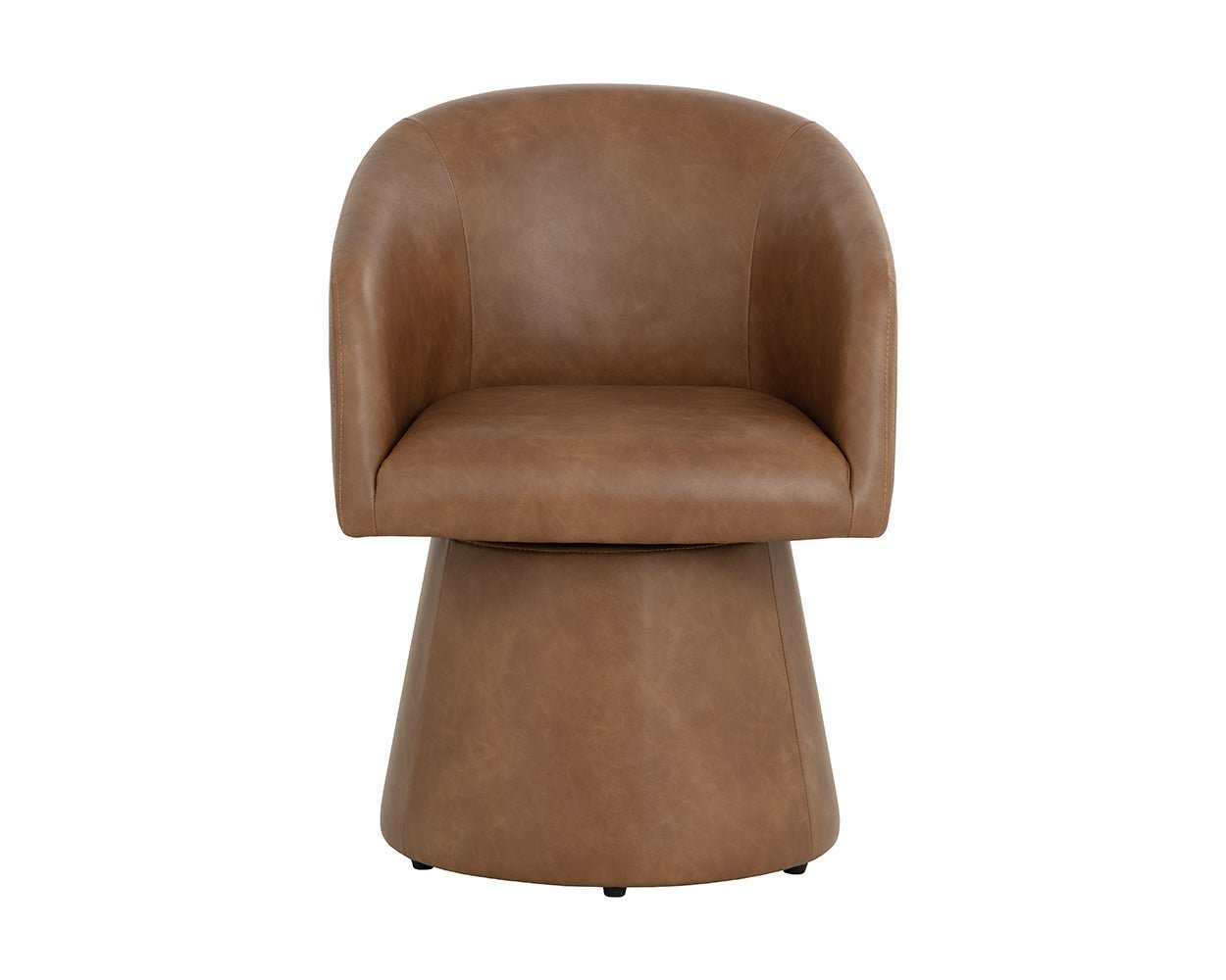 Etta Swivel Dining Armchair Copley Cognac - Image 7