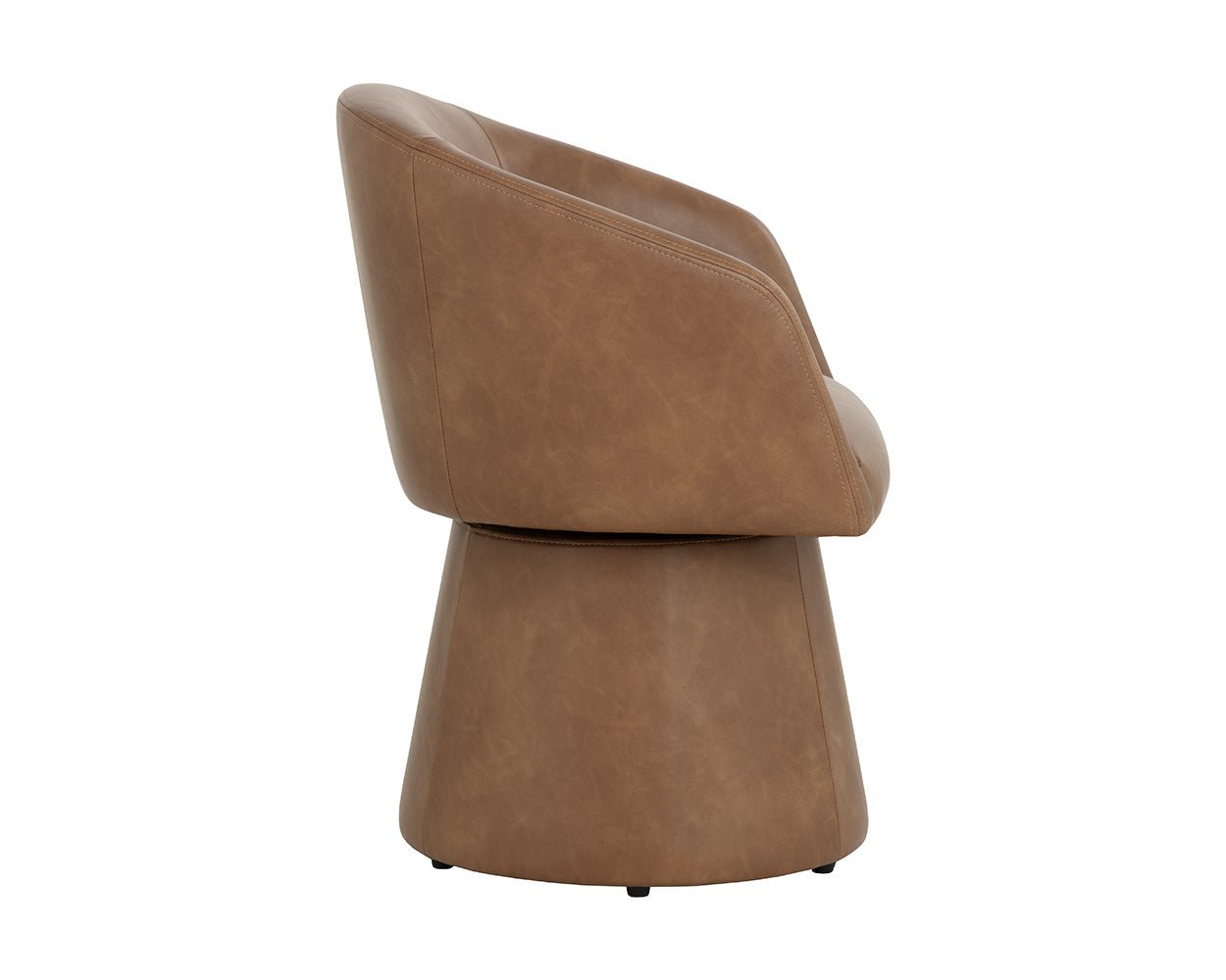 Etta Swivel Dining Armchair Copley Cognac - Image 8