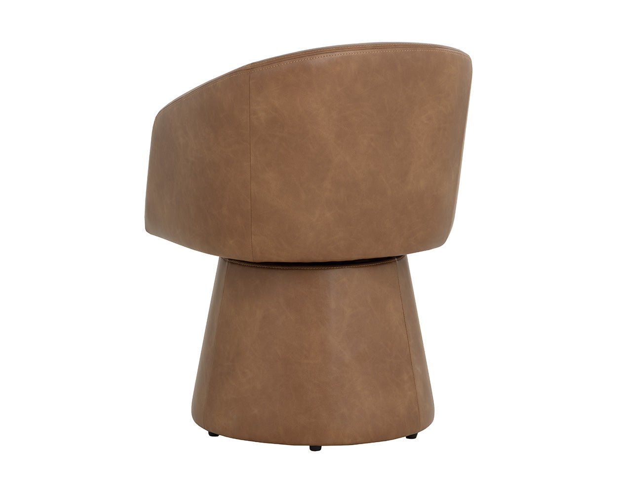 Etta Swivel Dining Armchair Copley Cognac - Image 9