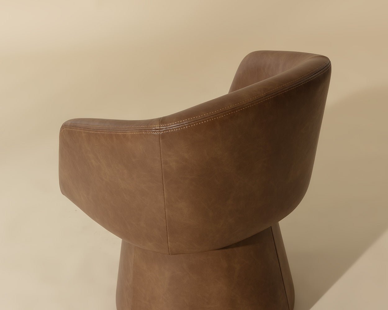Etta Swivel Dining Armchair Copley Cognac - Image 5