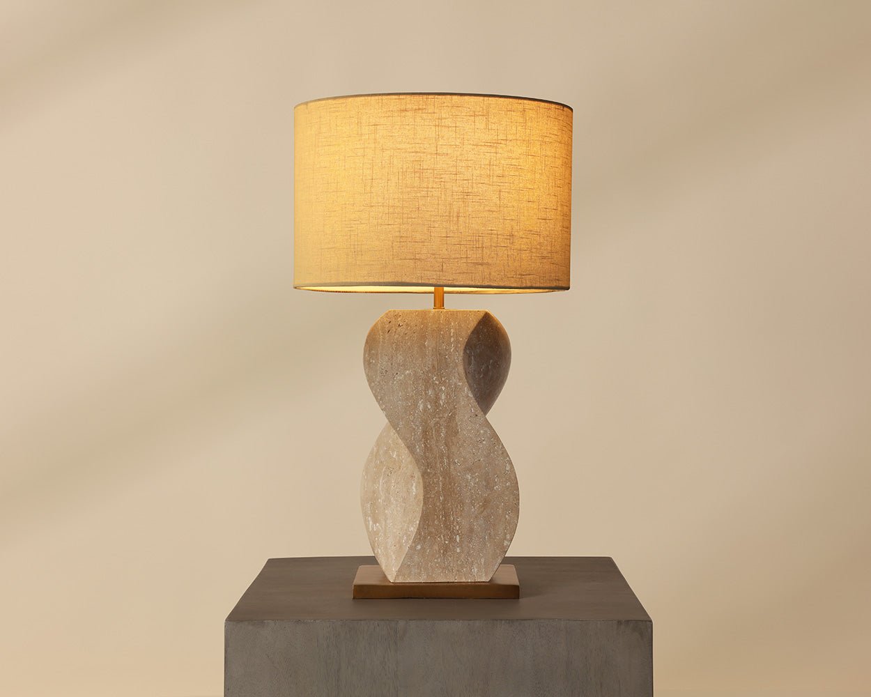 Anusha Table Lamp Travertine - Image 6