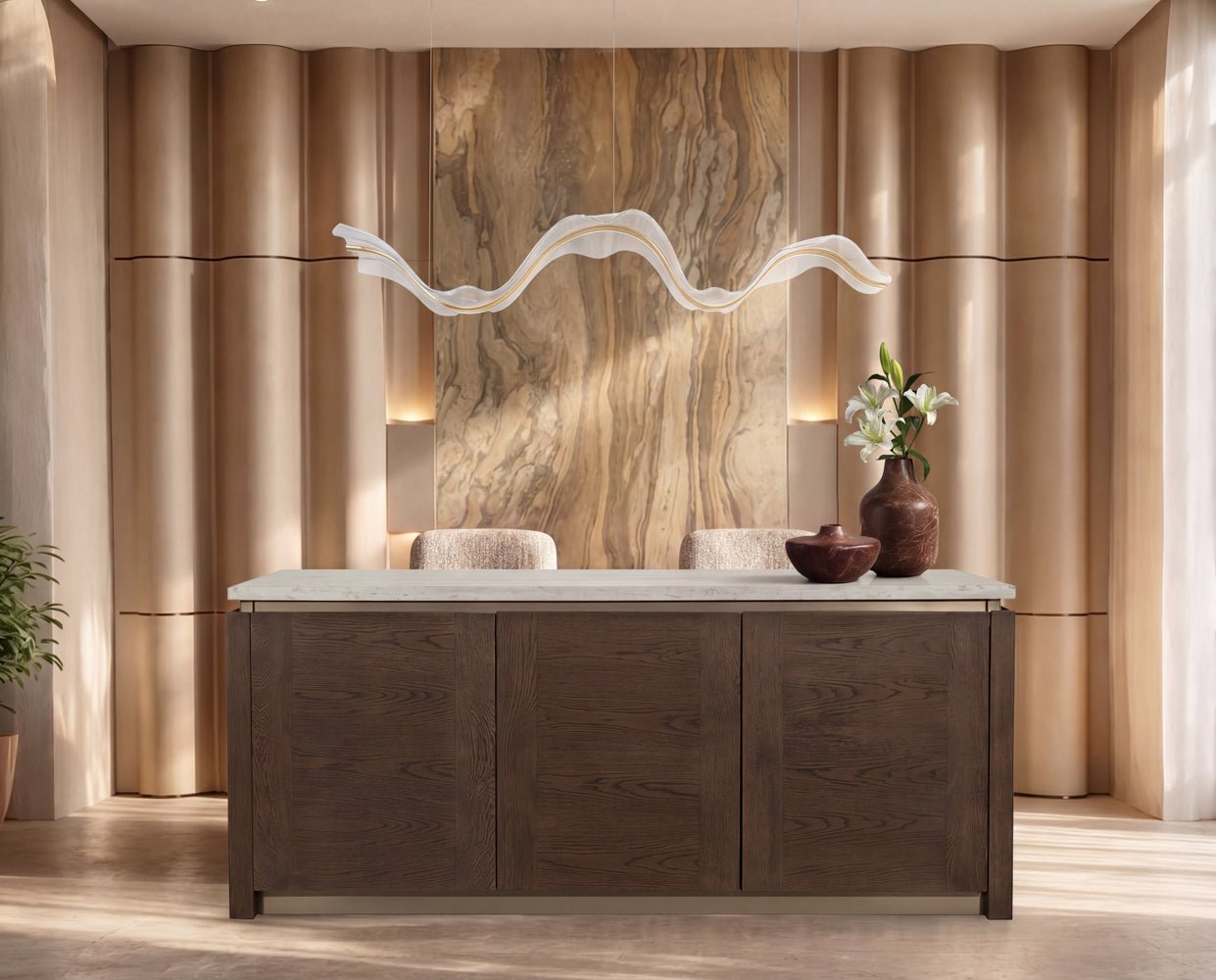 Alun Chandelier Gold - Image 6