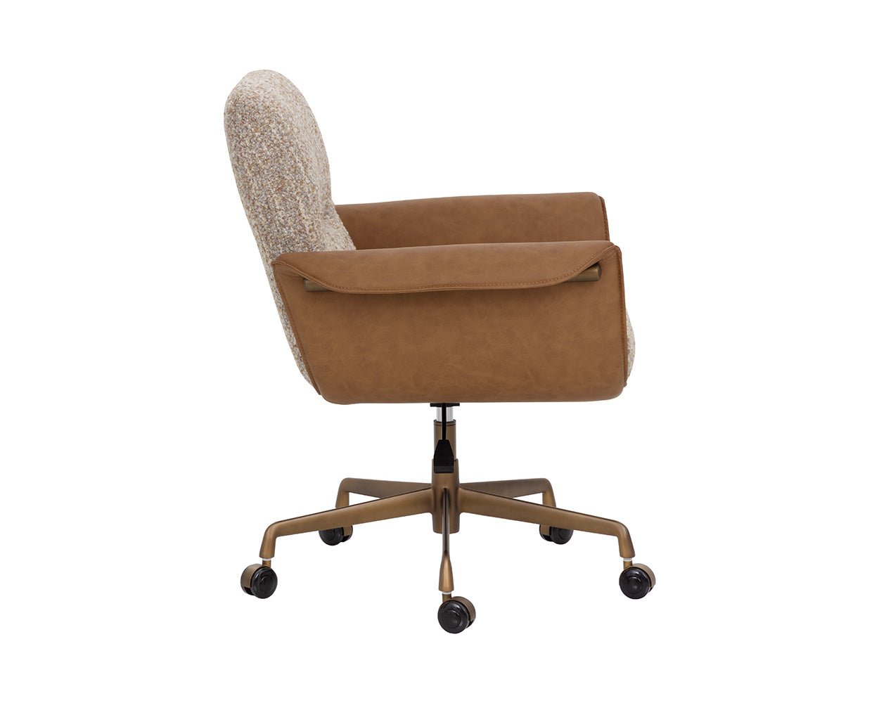 Lomax Office Chair Holden Dusty Greige / Milliken Cognac - Image 7