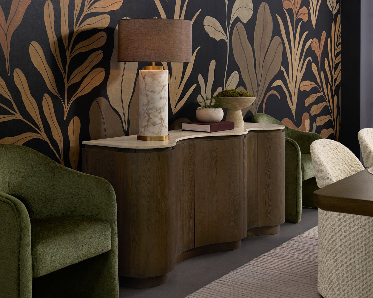 Apollolina Table Lamp Calcatta Gold Marble - Image 3