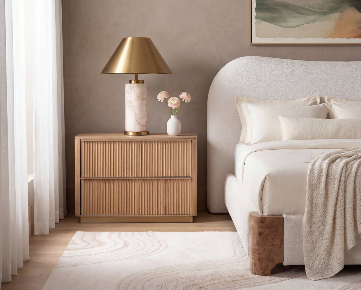 Cilla Table Lamp Caramel Cream Marble - Image 4