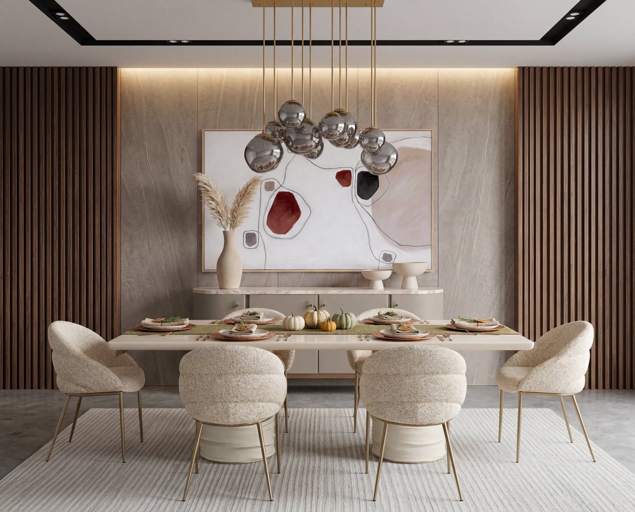 Dionis Chandelier - Rectangular Grey - Image 3