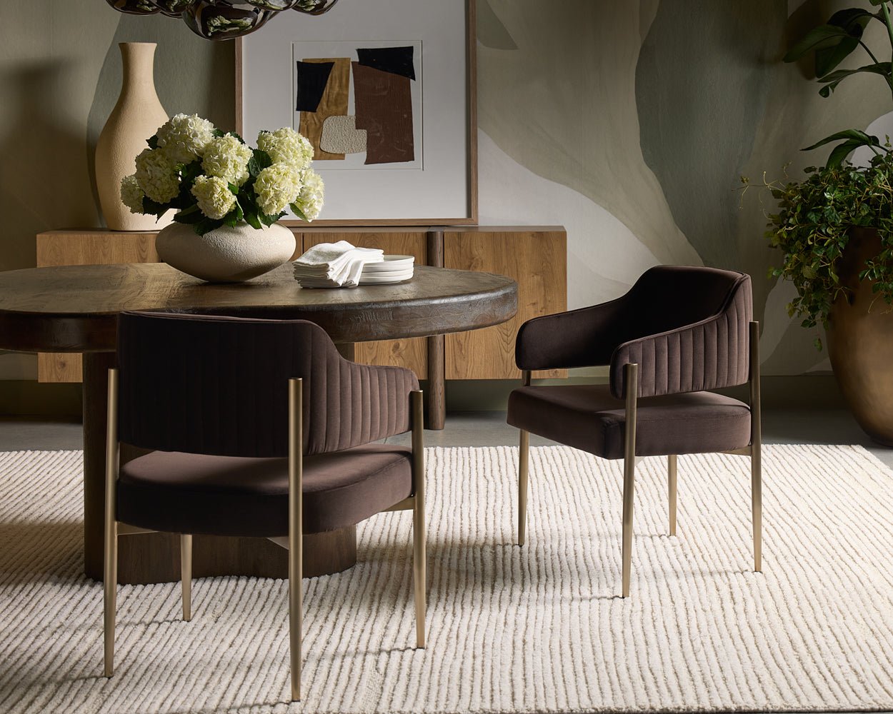 Bellona Dining Table Dark Brown - Image 4
