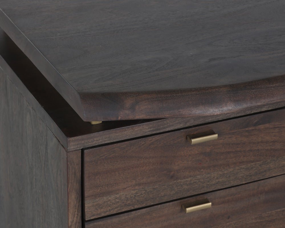 Lewis Desk Dark Brown - Image 6