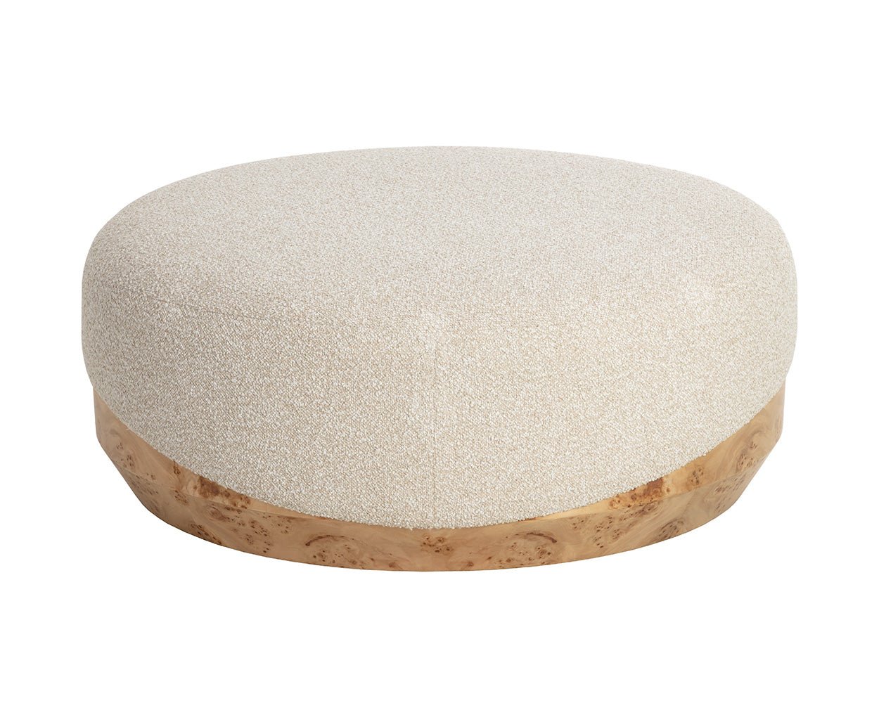 Mithuna Ottoman - Large Santa Cruz Oatmeal - Image 6