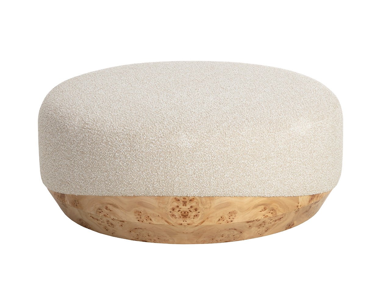 Mithuna Ottoman - Large Santa Cruz Oatmeal - Image 7