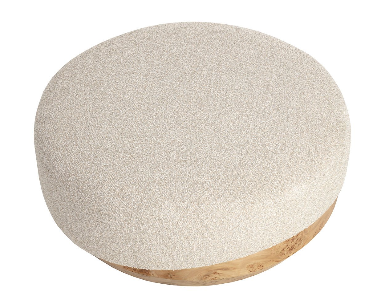 Mithuna Ottoman - Large Santa Cruz Oatmeal - Image 8