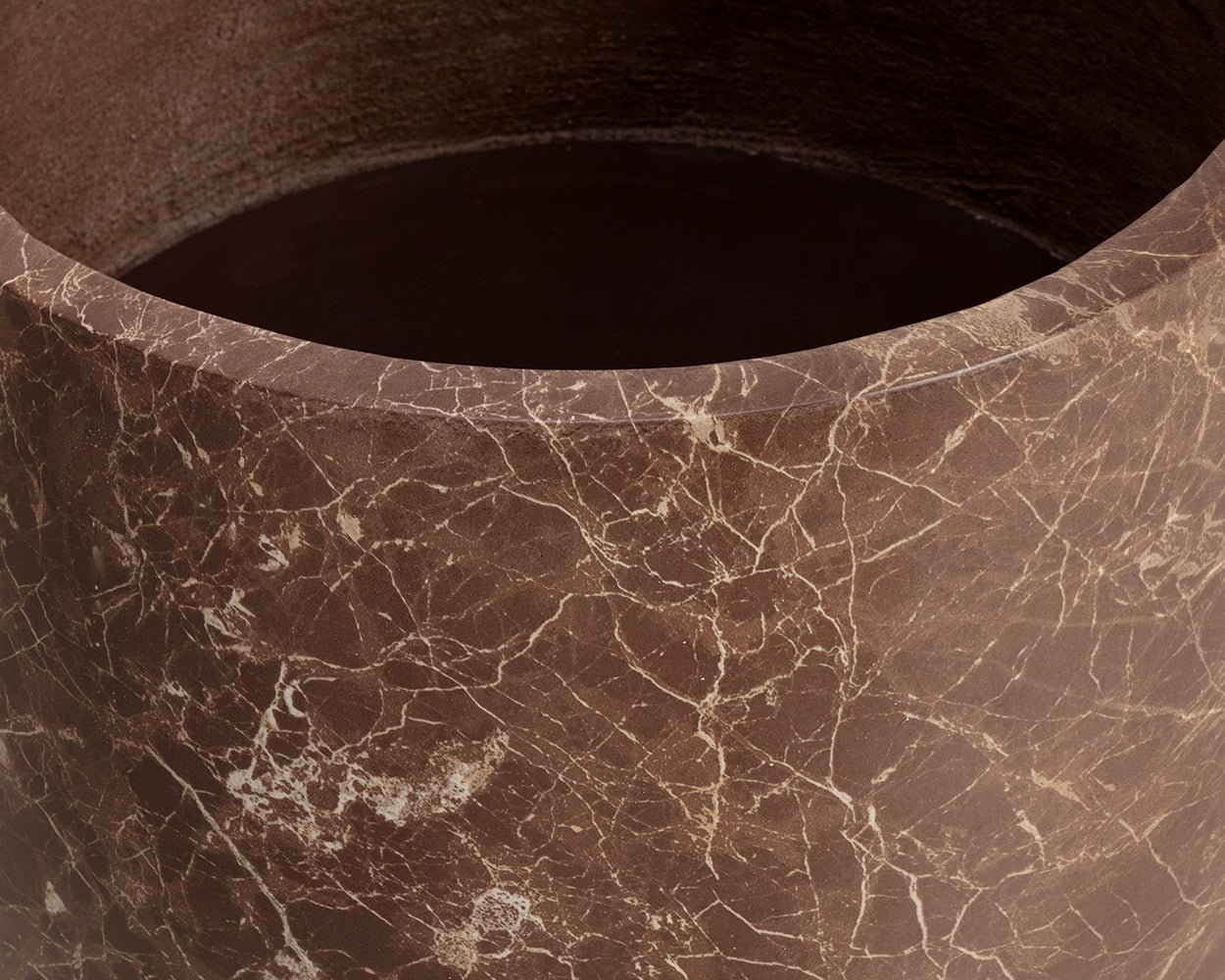 Aster Planter - Small Mocha Marble Look - Image 6