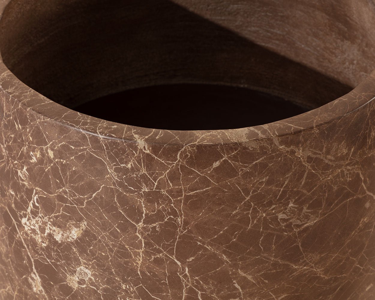 Aster Planter - Small Mocha Marble Look - Image 3
