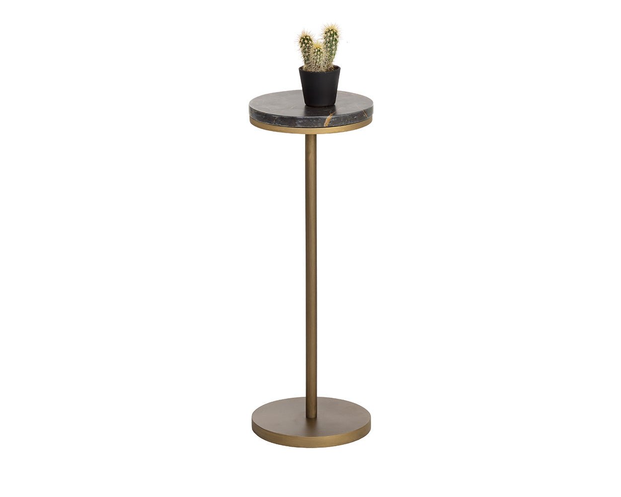 Ivor End Table Bronze Marble - Image 3