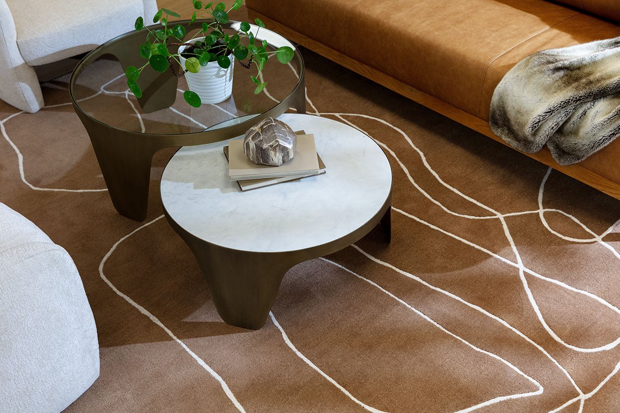 Tilda Hand -tufted Rug - Brown / Cream Brown 8' X 10' - Image 3