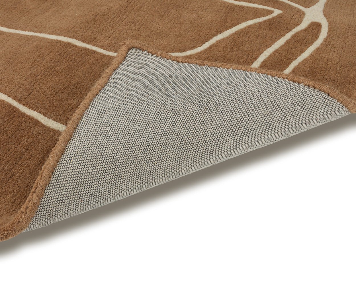Tilda Hand -tufted Rug - Brown / Cream Brown 8' X 10' - Image 4