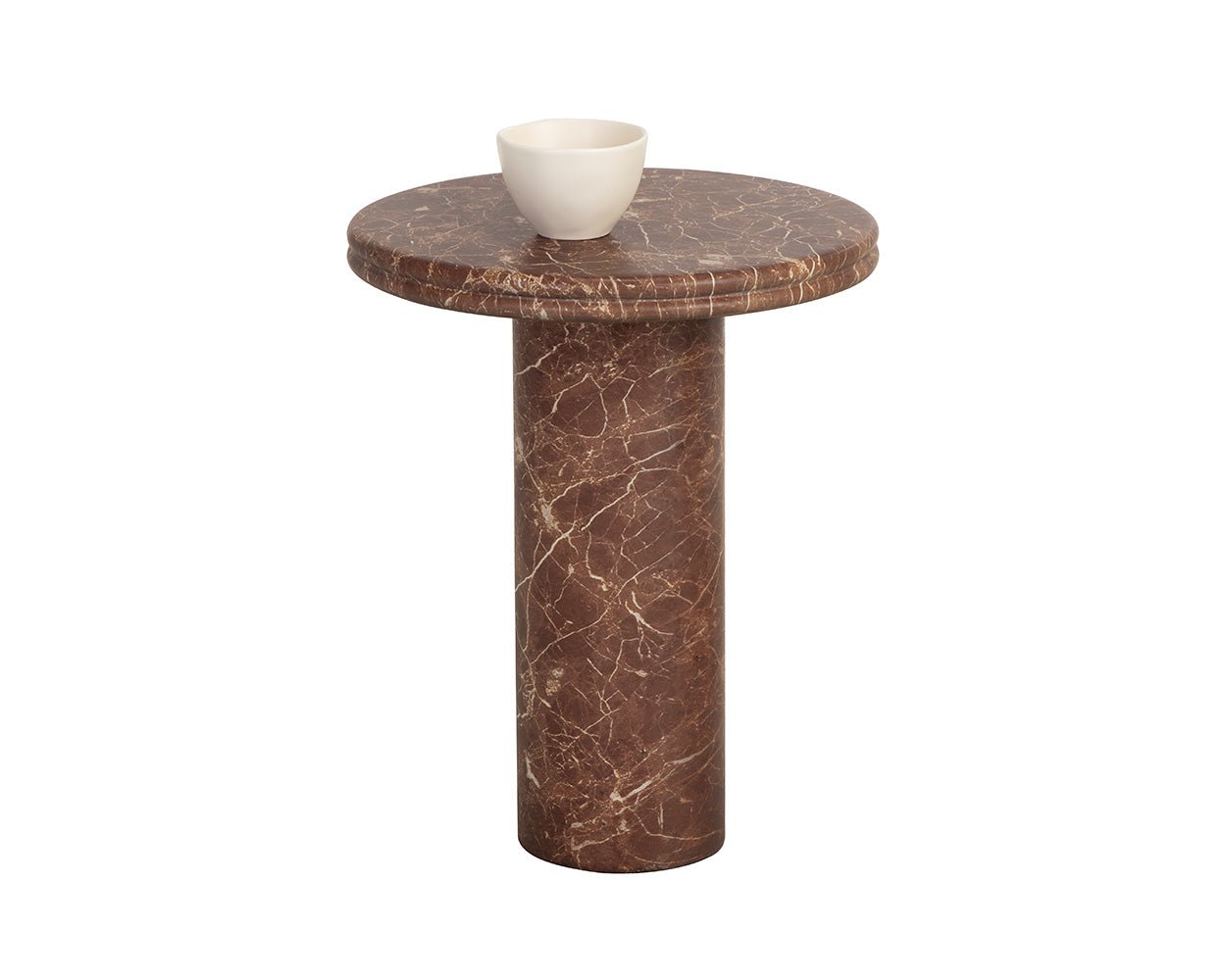 Bastion End Table - Marble Look Mocha Marble Look - Image 4