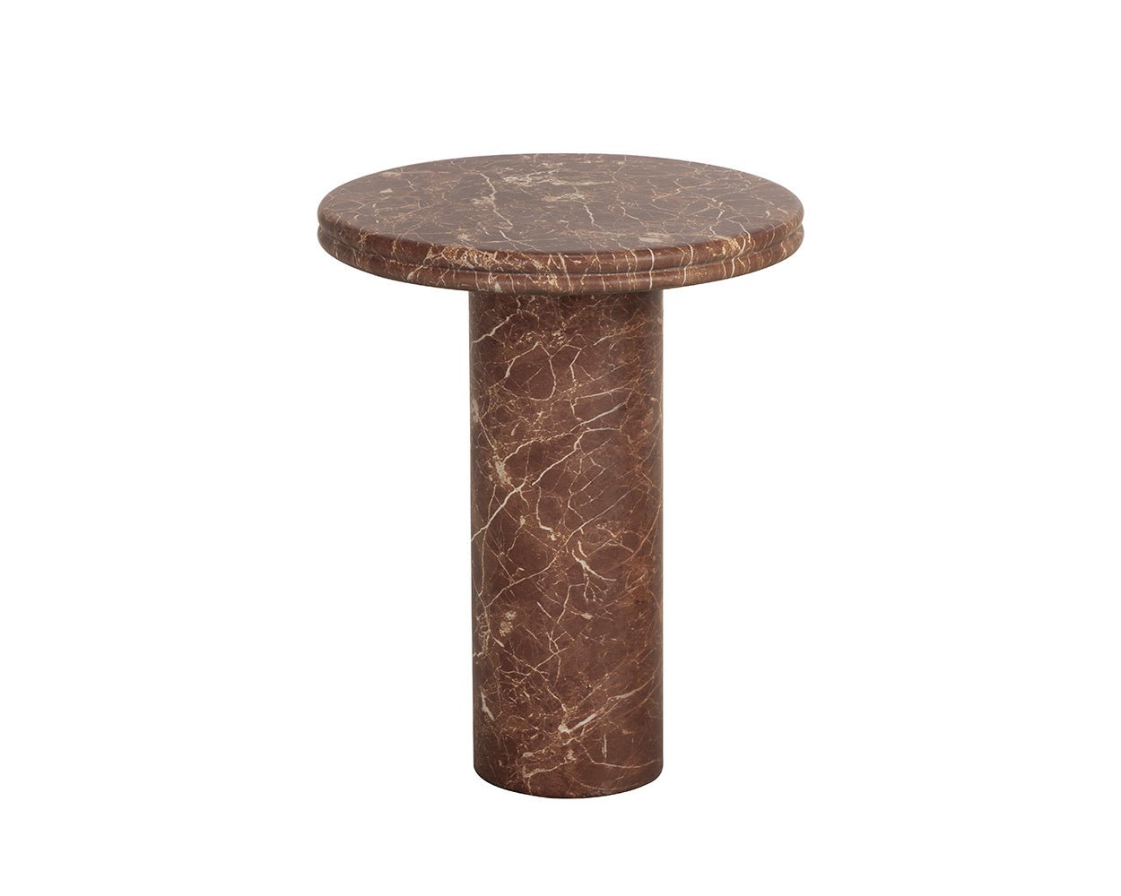 Bastion End Table - Marble Look Mocha Marble Look - Image 5