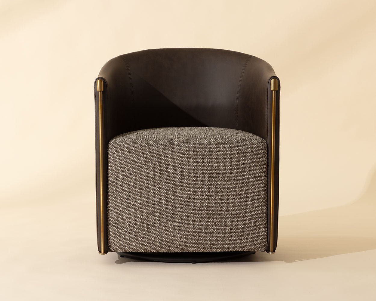 Leontine Swivel Lounge Chair Gellar Earth / Eglinton Espresso - Image 3