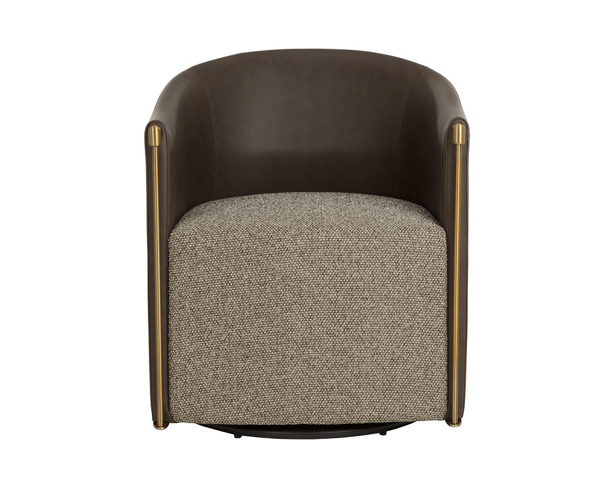 Leontine Swivel Lounge Chair Gellar Earth / Eglinton Espresso - Image 6