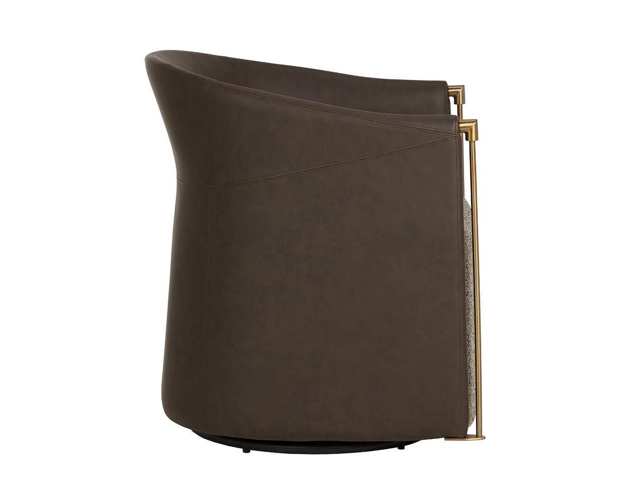 Leontine Swivel Lounge Chair Gellar Earth / Eglinton Espresso - Image 7