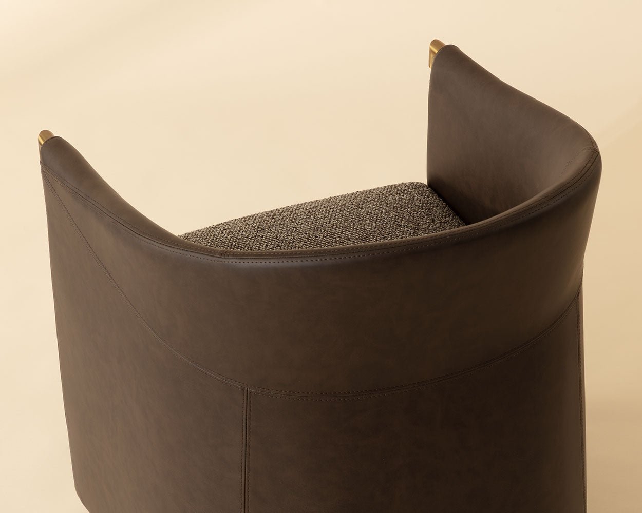 Leontine Swivel Lounge Chair Gellar Earth / Eglinton Espresso - Image 4