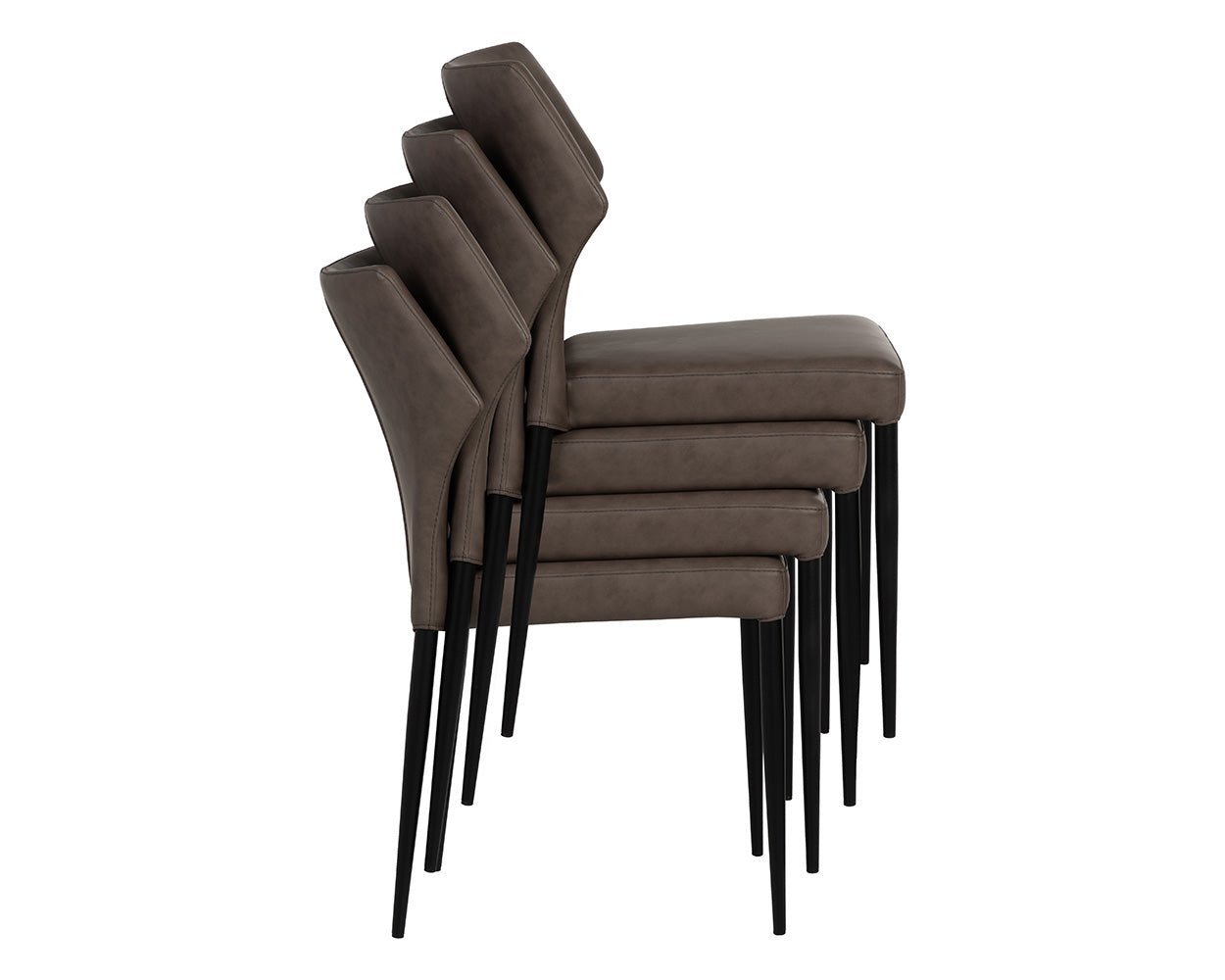 James Stackable Dining Chair Bounce Espresso - Image 8