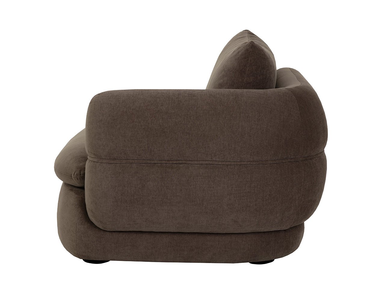 Oressa Modular - Right Armchair Danny Dusty Brown - Image 5
