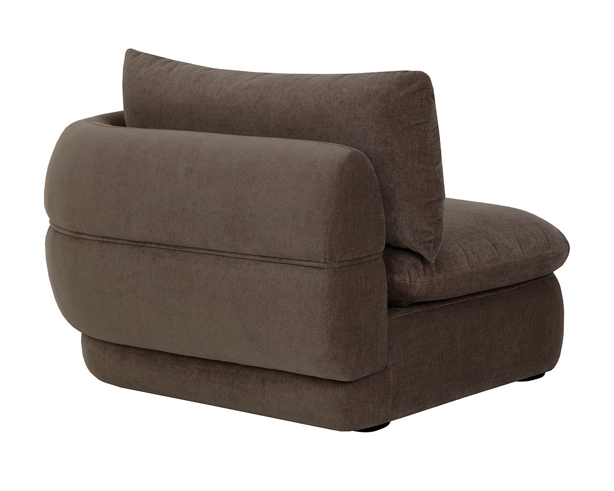 Oressa Modular - Right Armchair Danny Dusty Brown - Image 6