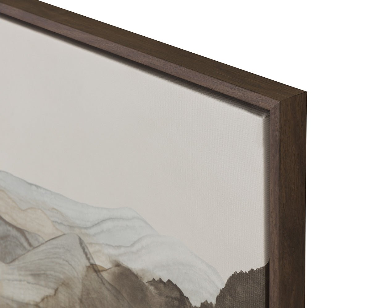Cordillera I - 24" X 24" - Brown Floater Frame Blue - Image 9