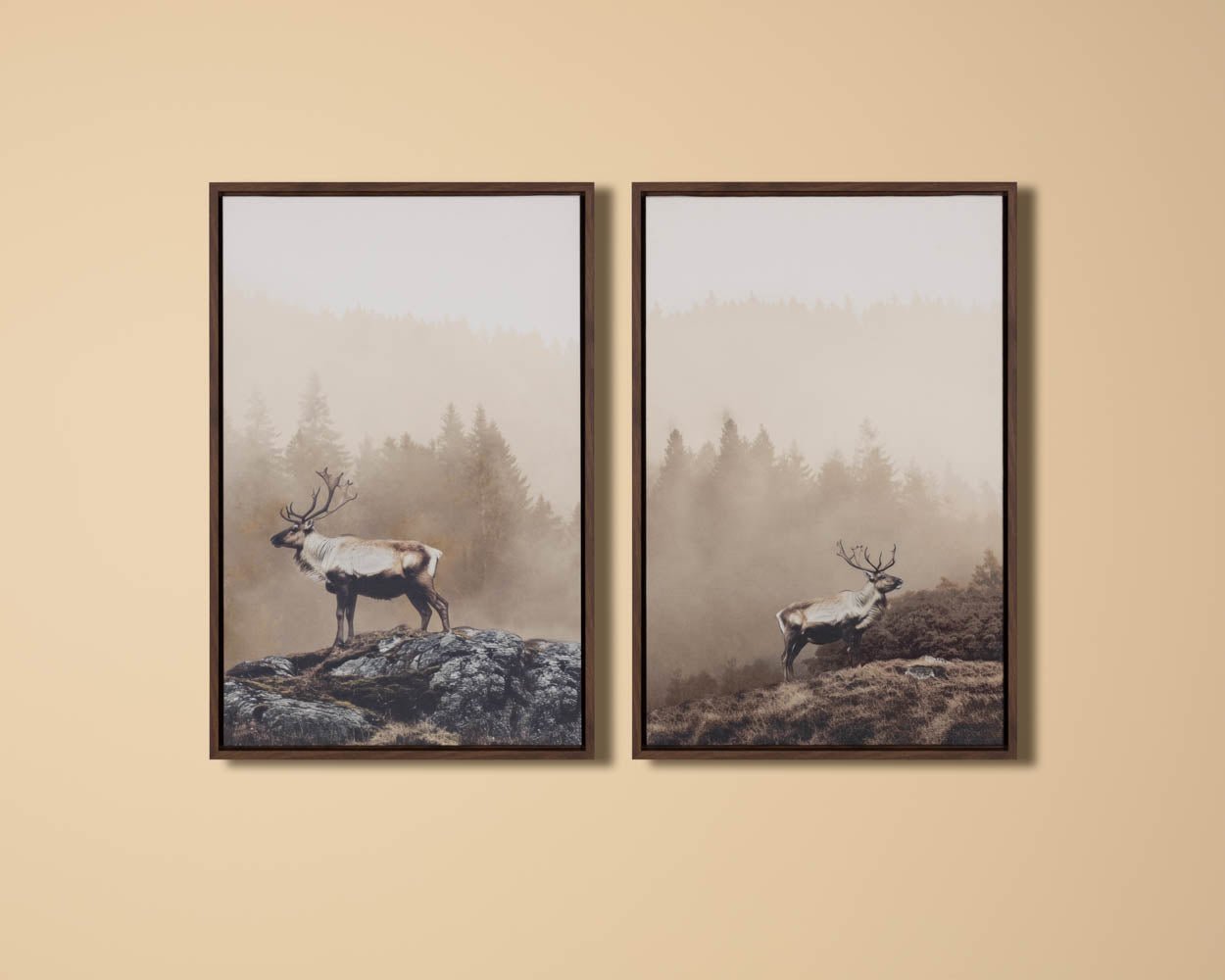 Into The Wild II - 20" X 30" - Brown Floater Frame Brown - Image 5