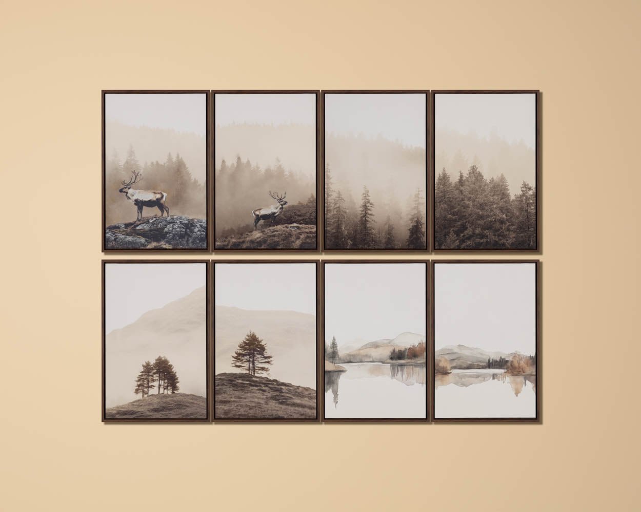 Into The Wild II - 20" X 30" - Brown Floater Frame Brown - Image 6
