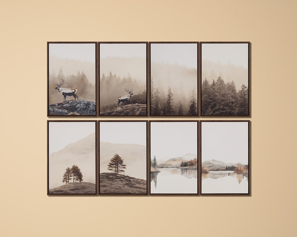 Into The Wild II - 20" X 30" - Brown Floater Frame Brown - Image 7