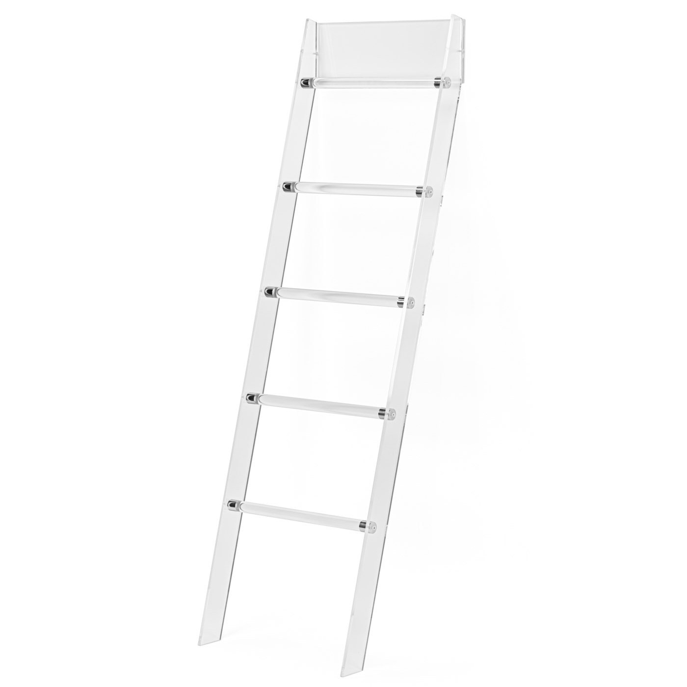 Acrylic Ladder 56 Inch Tall Towel / Magazine Rack - Image 5