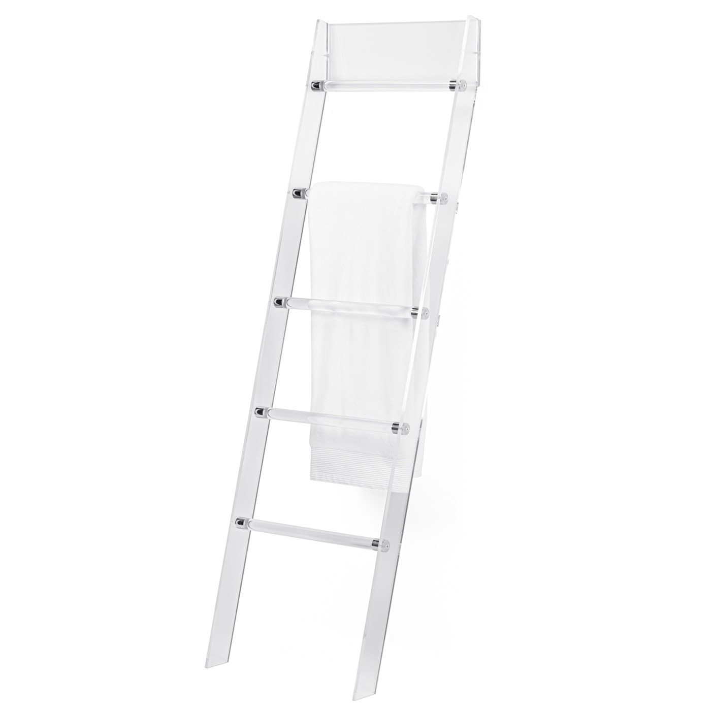Acrylic Ladder 56 Inch Tall Towel / Magazine Rack - Image 6