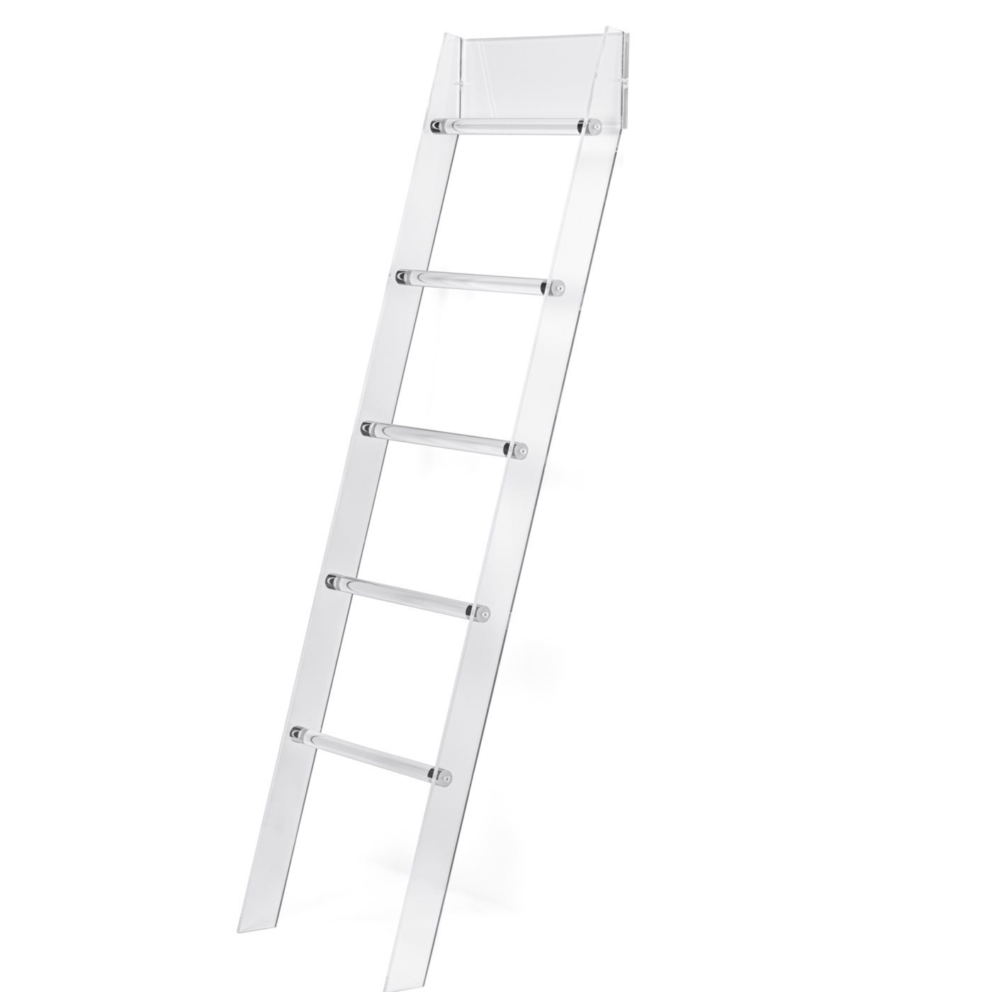 Acrylic Ladder 56 Inch Tall Towel / Magazine Rack - Image 3