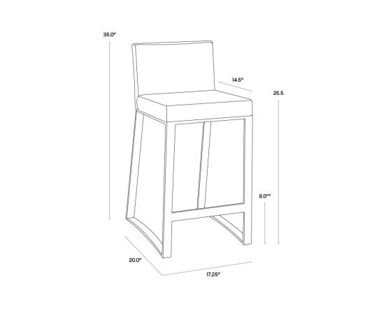 Architect Counter Stool Black #7 - Image 4