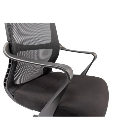 Airi Office Chair in Black Mesh and Fabric with Black Frame - Image 7