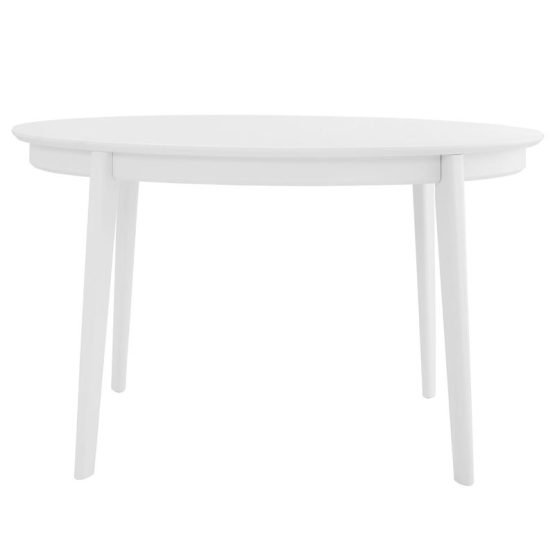 Atle Oval Table in Matte White - Image 4